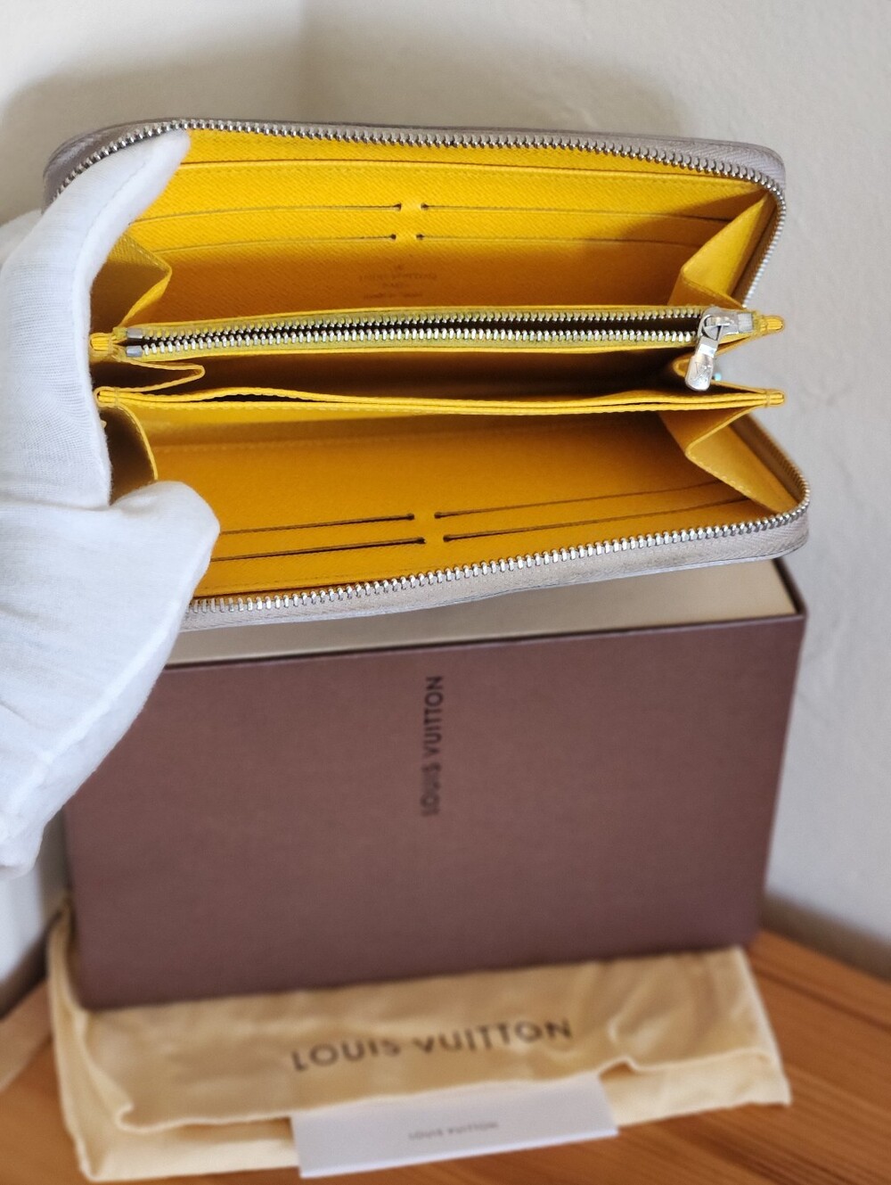 Louis Vuitton Epi Leather Zip-Around Wallet - Box & Dustbag